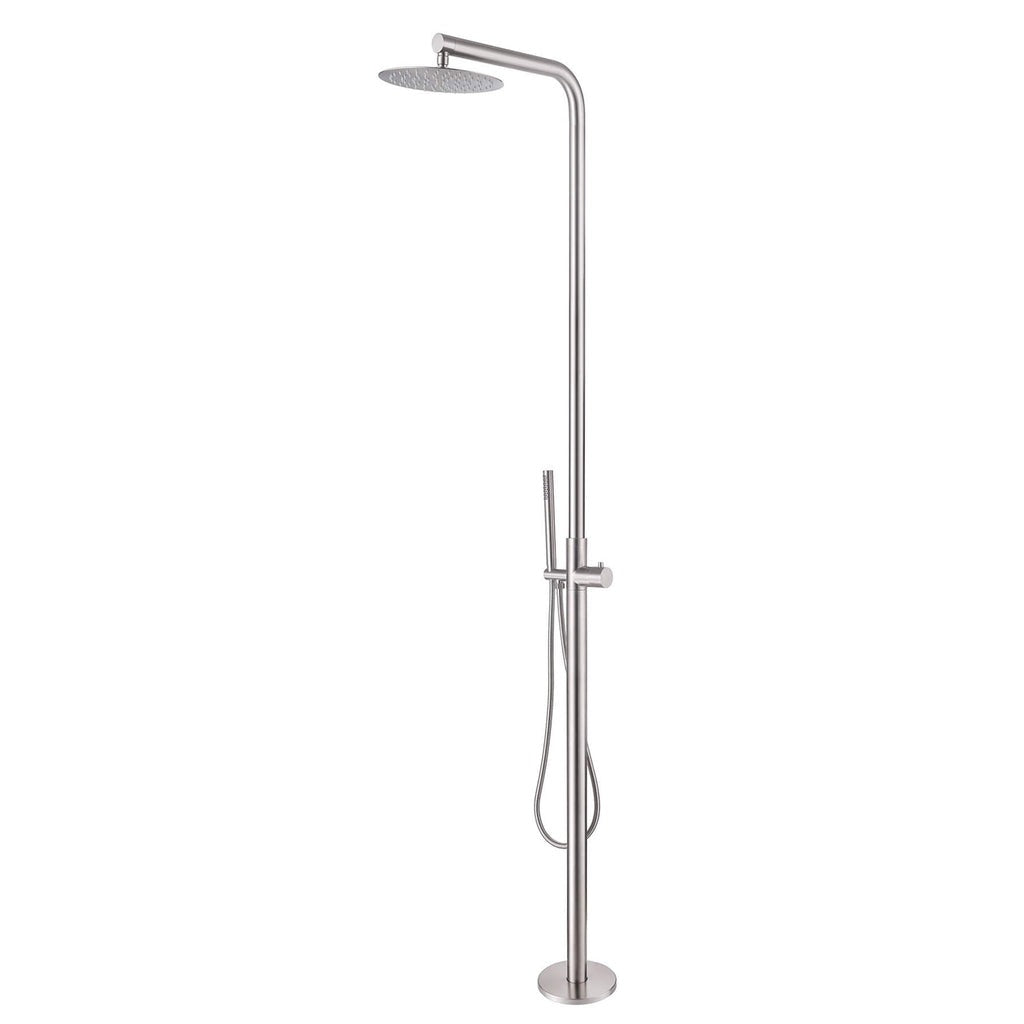 Avalon 316 Stainless Steel Freestanding Outdoor Shower