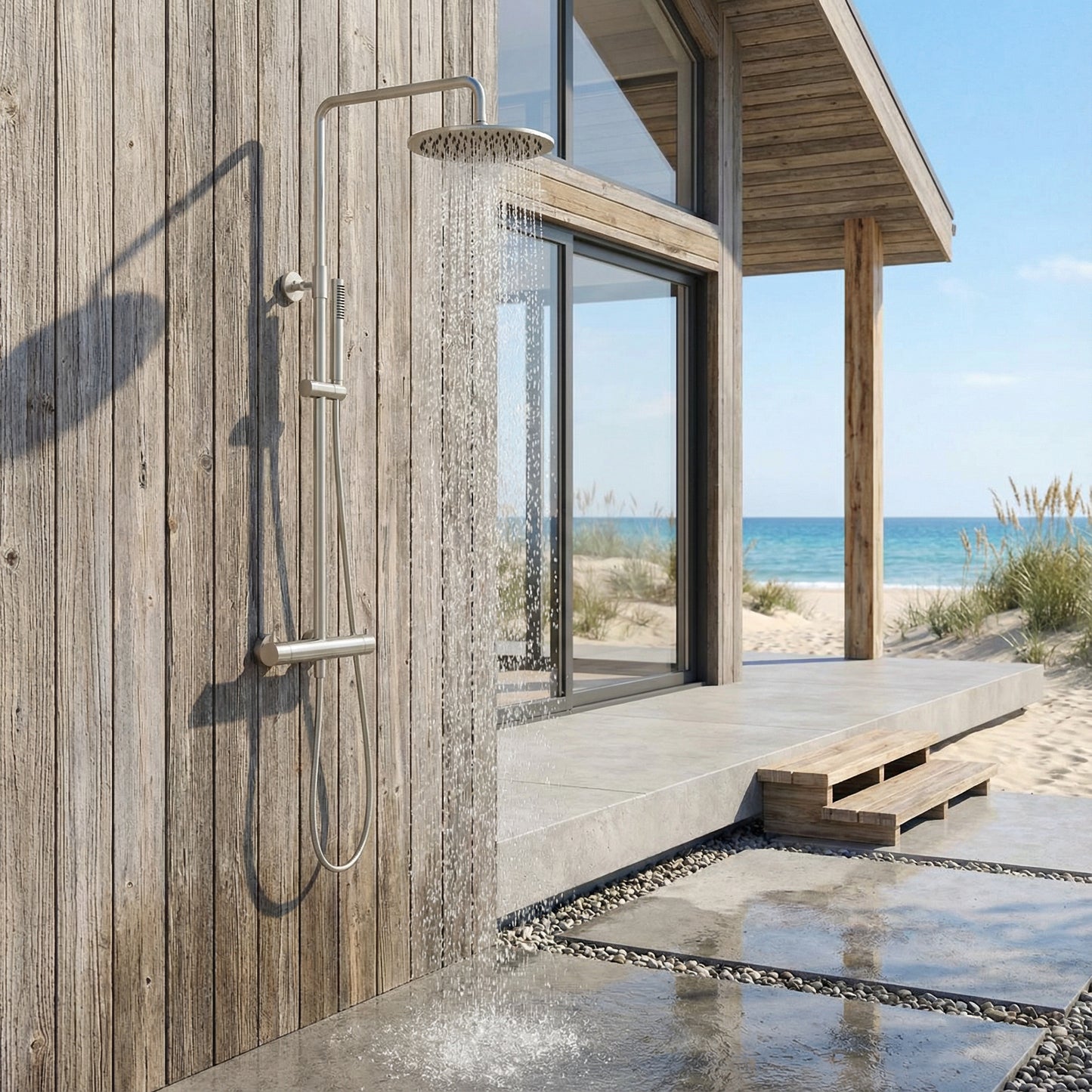 Aria 316 Stainless Steel Thermostatic Outdoor Shower