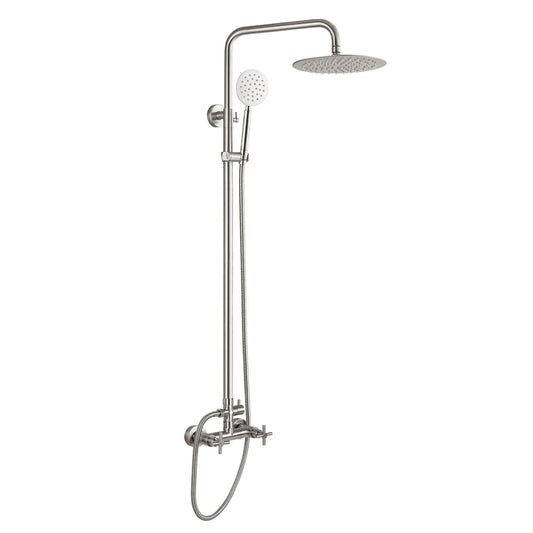 Mariano Dual Function Stainless Steel Outdoor Shower - Brushed