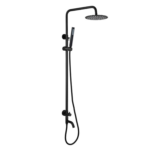 Reni Triple Function Stainless Steel Cold Water Outdoor Shower - Matte Black