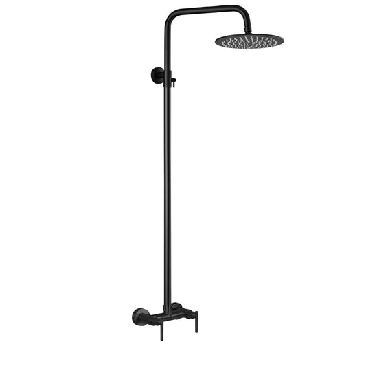 Lunetta Single Function Stainless Steel Outdoor Shower - Matte Black