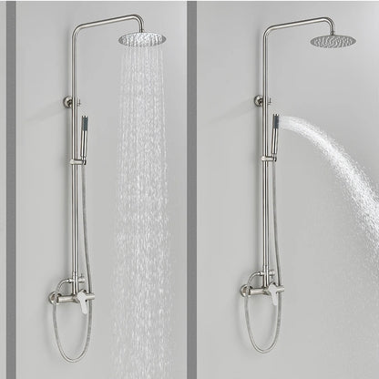 Makai Dual Function Stainless Steel Outdoor Shower - Brushed