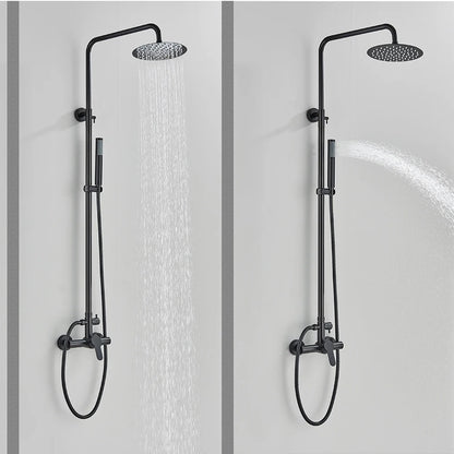 Makai Dual Function Stainless Steel Outdoor Shower - Matte Black