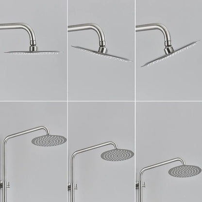 Monti Dual Function Stainless Steel Outdoor Shower - Brushed