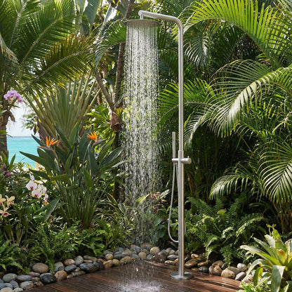 Avalon 316 Stainless Steel Freestanding Outdoor Shower