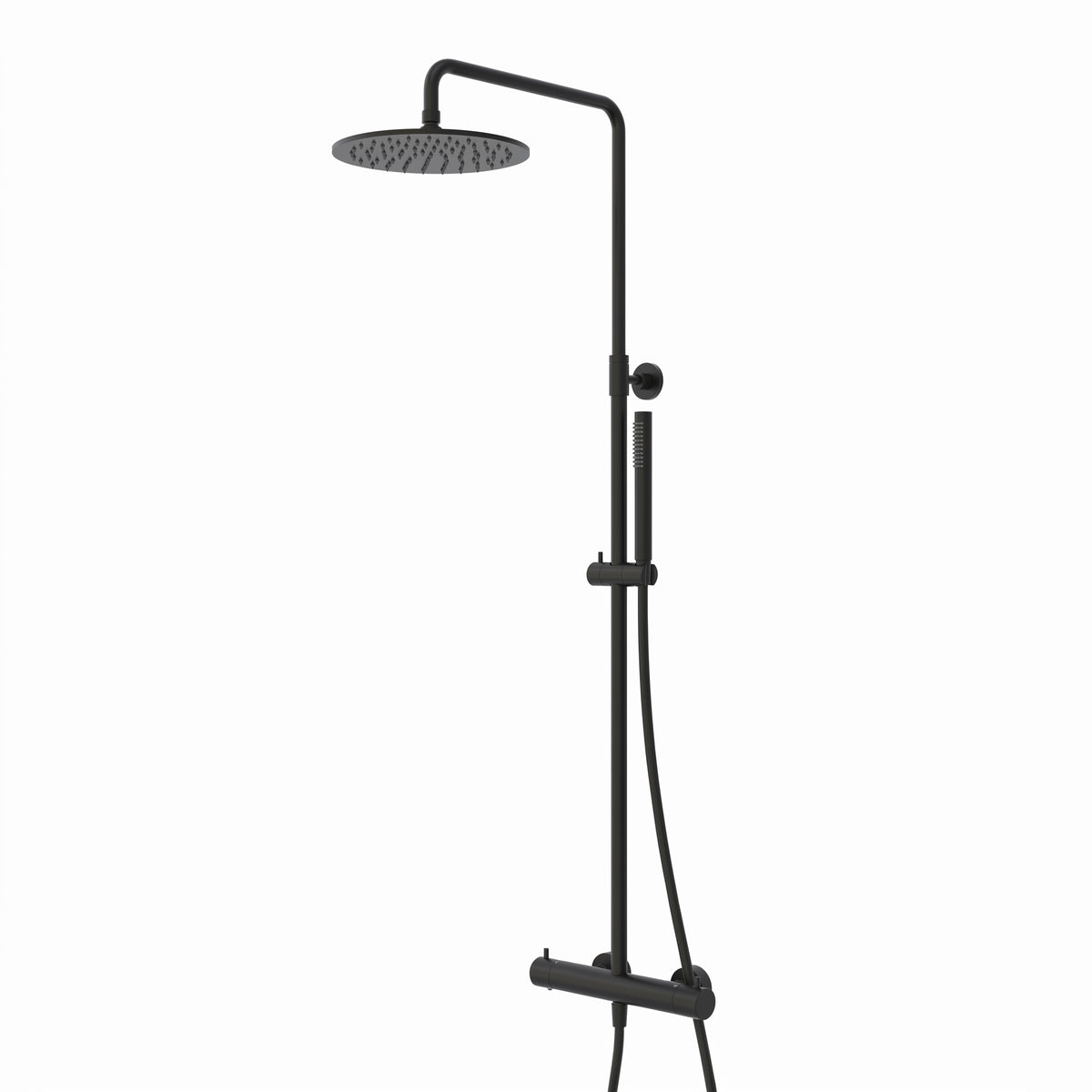 Aria 316 Stainless Steel Thermostatic Outdoor Shower - Matte Black
