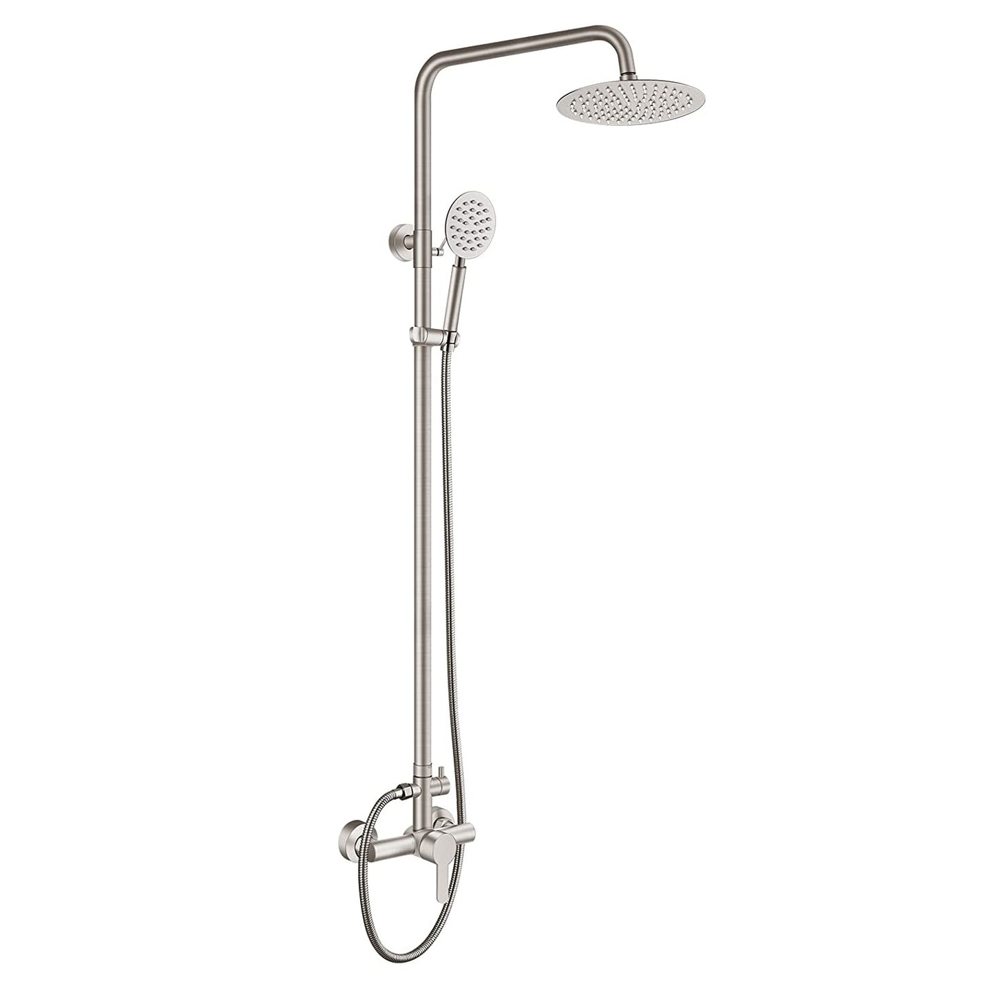 Milo Dual Function Stainless Steel Outdoor Shower - Brushed