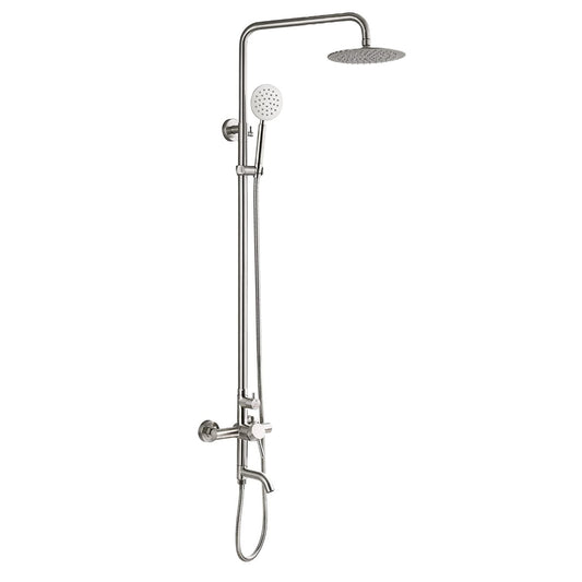 Kenzo Triple Function Stainless Steel Outdoor Shower - Brushed