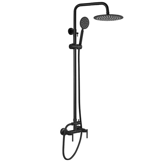 Mateo Dual Function Stainless Steel Outdoor Shower - Matte Black