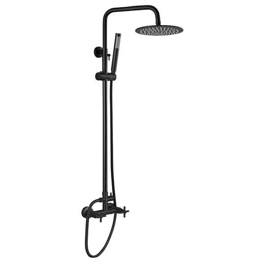 Monti Dual Function Stainless Steel Outdoor Shower - Matte Black