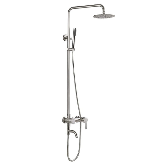 Katori Triple Function Stainless Steel Outdoor Shower - Brushed