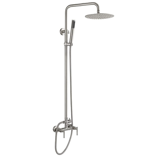 Milani Dual Function Stainless Steel Outdoor Shower - Brushed